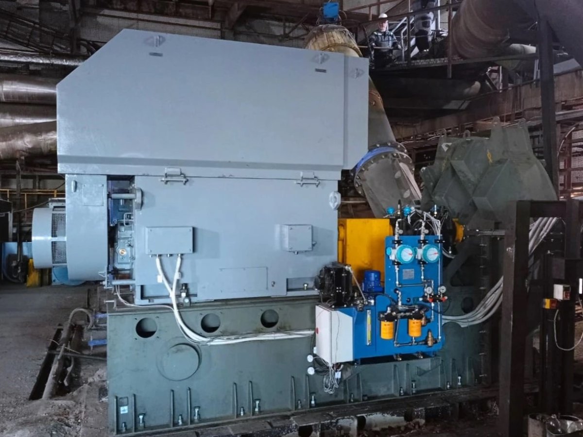 Завершена установка воздуходувки для горно-металлургической компании