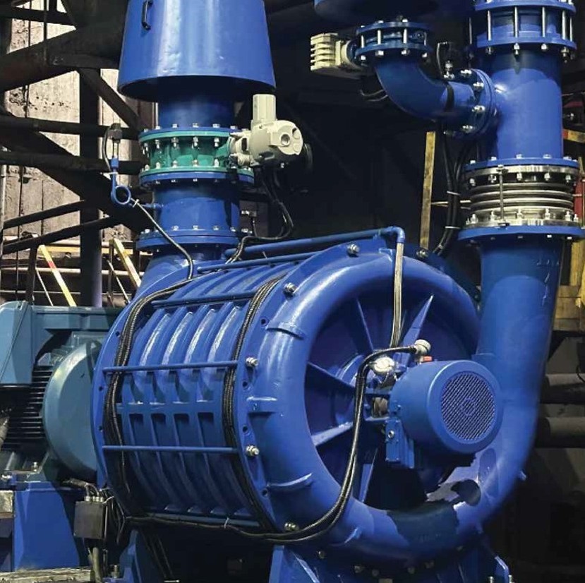 Замена и интеграция многоступенчатой центробежной воздуходувки